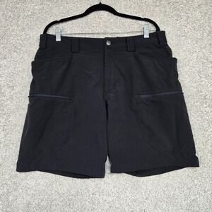 Duluth shorts mens 36 Flexpedition black relaxed fit cargo outdoor nylon stretch